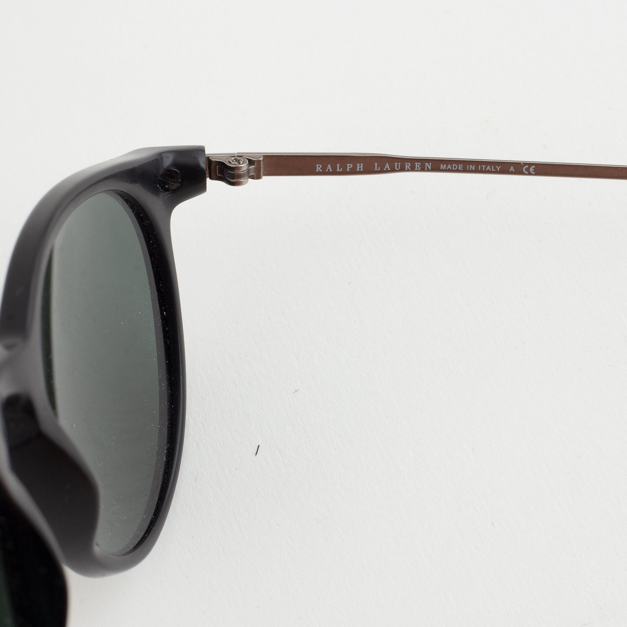 Ralph Lauren Polo, a pair of sunglasses.