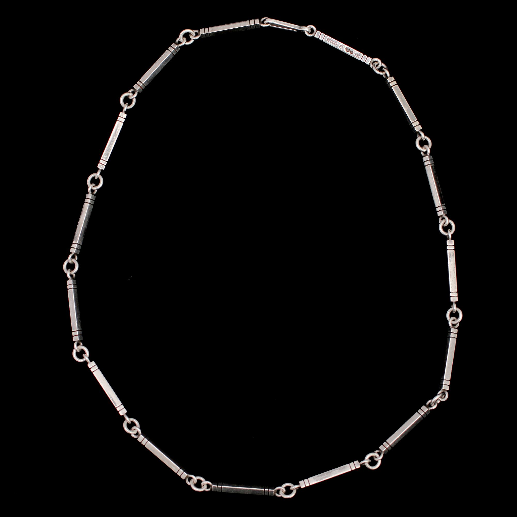 COLLIER, silver, Silversmedjan Sparrhornet, Göteborg, 1958. Vikt 24 g.