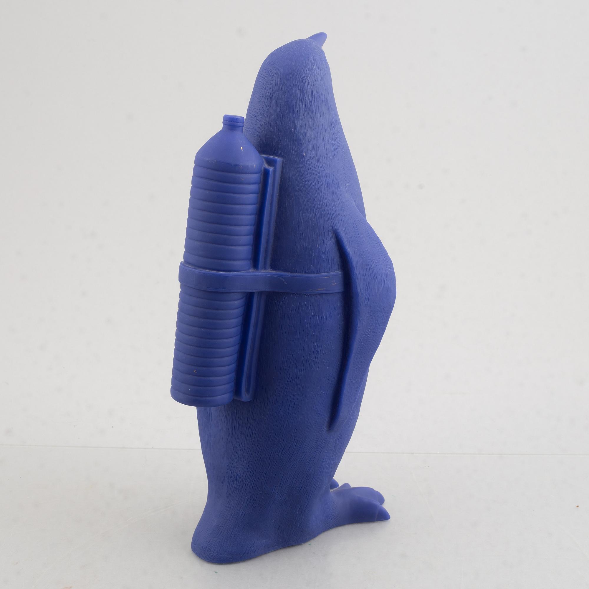 William Sweetlove, "Small cloned Penguin with water bottle".