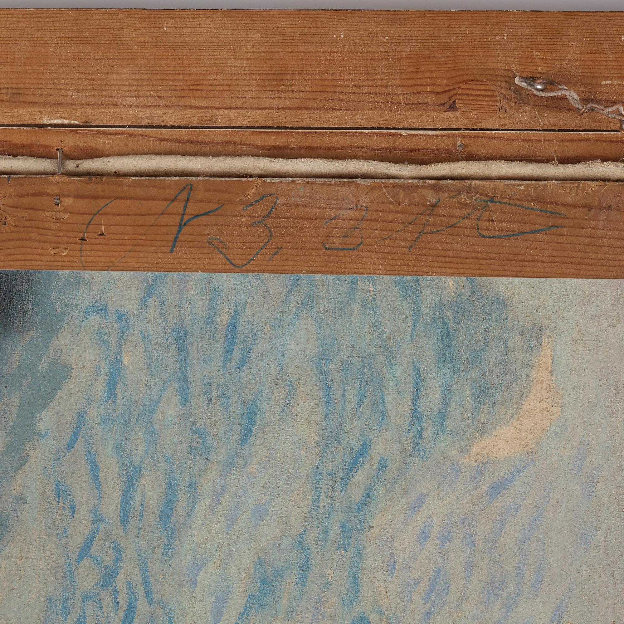 Gustaf Fjaestad, Tracks in the deep snow.