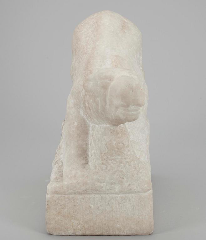 OKÄND KONSTNÄR, skulptur, marmor, signerad Turunen, daterad 1916.