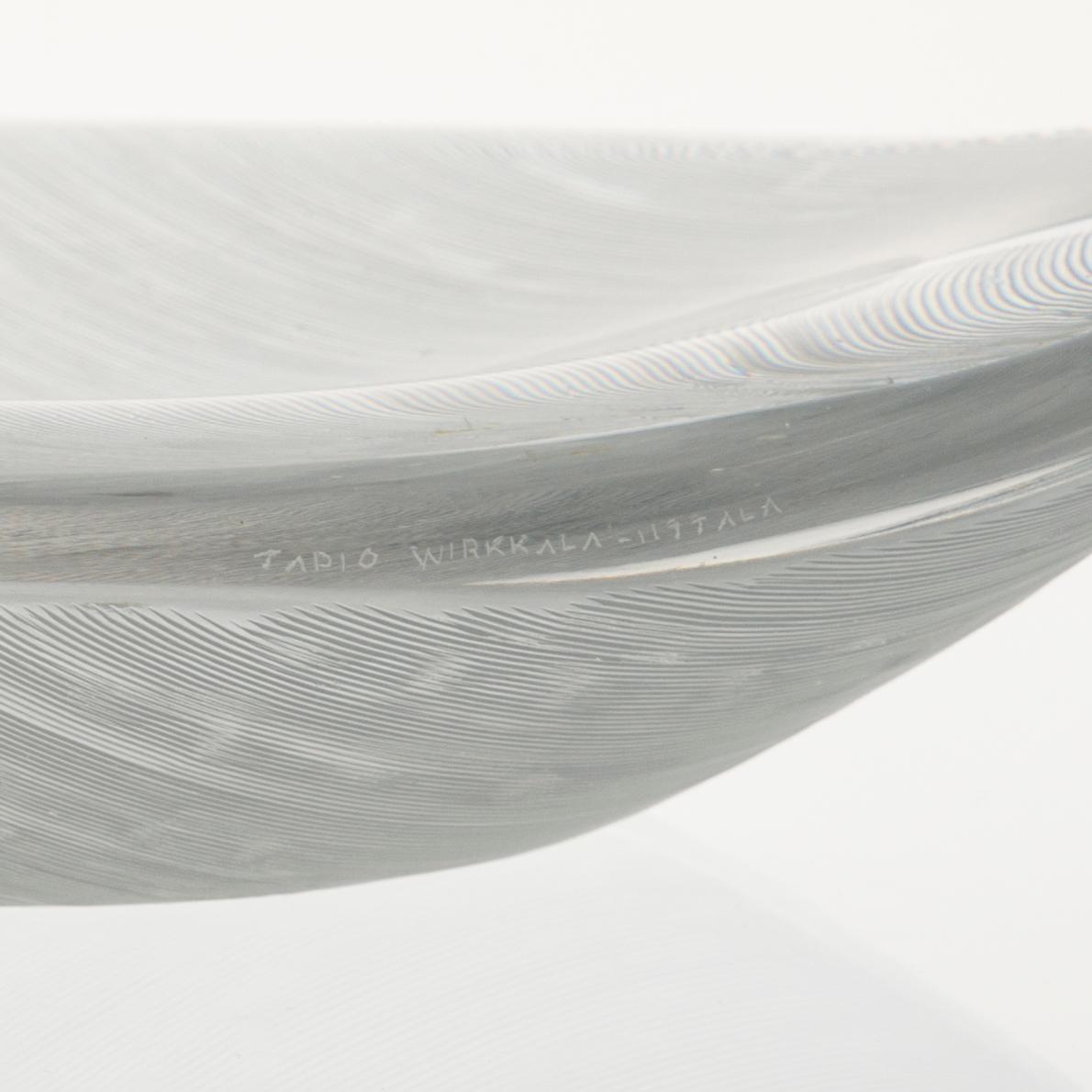 FAT, glas, "Blad 3337", signerad Tapio Wirkkala, Iittala.