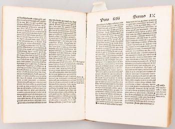 TRACTATUS VARIJ CUM SERMONIBUS, Nürnberg 1490-tal, av Antonius Koberger.