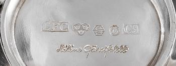 SKÅLAR, 2 st, silver, hovjuvelerare Carlman AB, bl a sign Hélène Gärdfeldt, Stockholm 1953. Tot vikt 603.