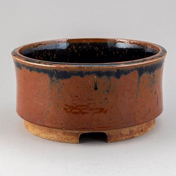 MARIANNE WESTMAN, a stoneware jardiniere, Rörstrand, Sweden.