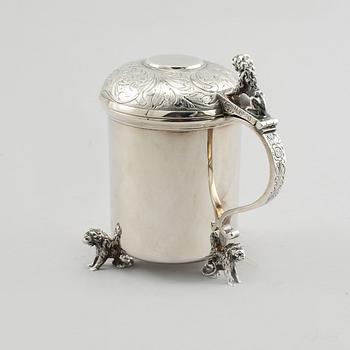 STOP, silver, svenska importstämplar, 1900-talets andra hälft, vikt 280 g.