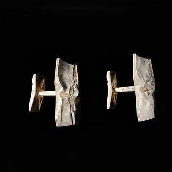 MANSCHETTKNAPPAR, ett par, sterlingsilver, Björn Weckström, Lapponia, 1976. Vikt ca23,6g.