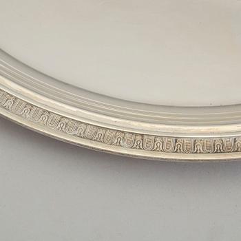 ATELIER BORGILA, a sterling silver tray from Stockholm, 1946.