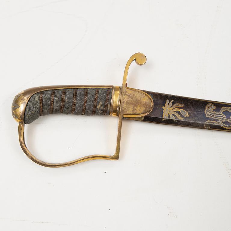 A British officer's sword from around year 1800.