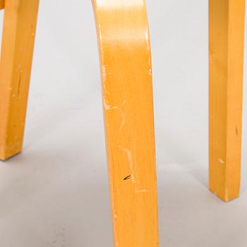 Alvar Aalto, stolar, 3 st, modell 66, Artek 1980-tal.