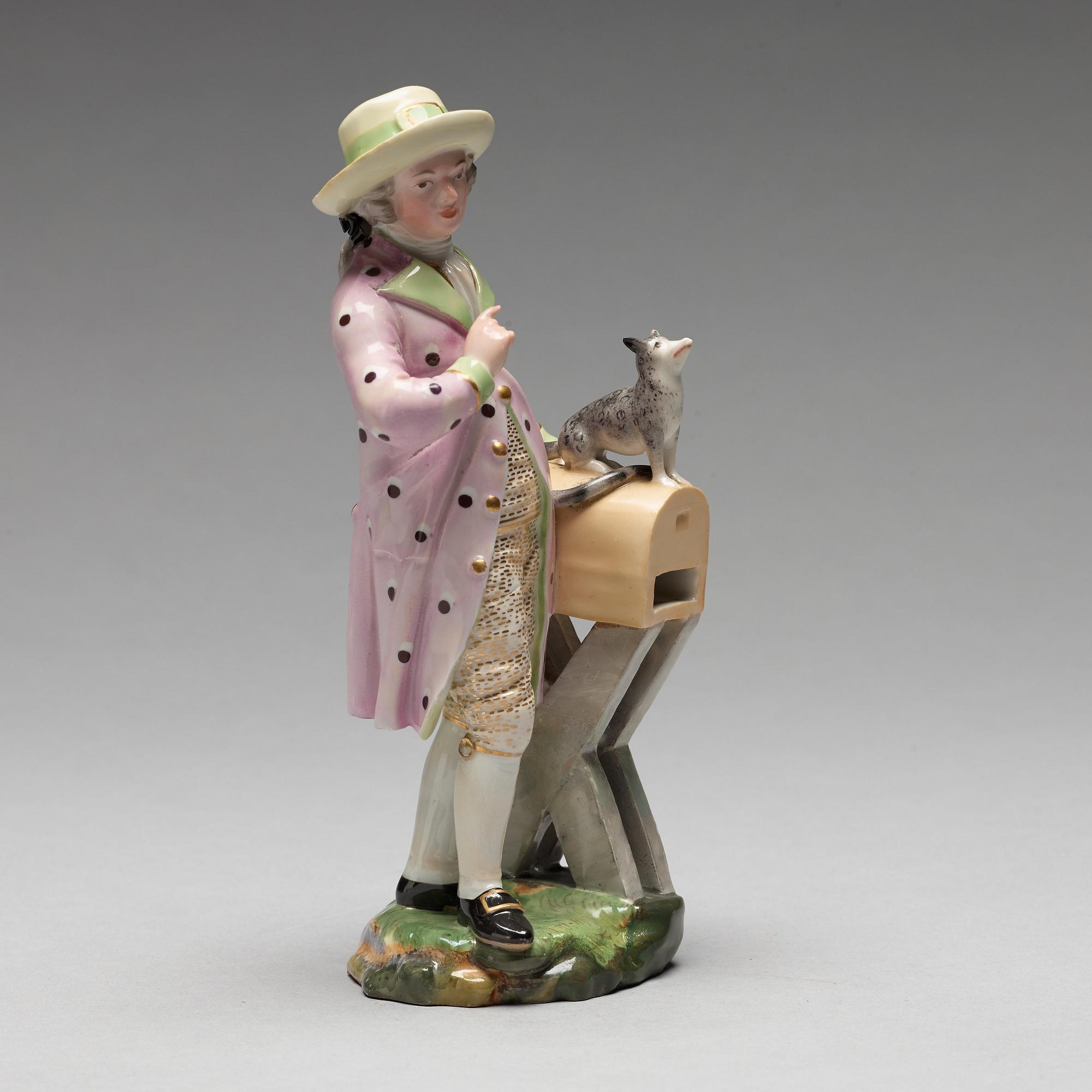 FIGURIN, porslin.  Höchstliknande märke, omkring 1900.