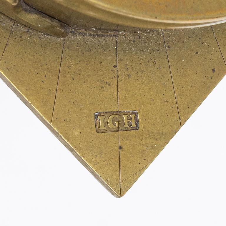 Compass, by Johan Gusaf Hasselström, (active in Stockholm 1775-1812).