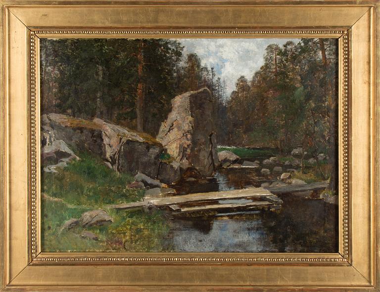 OSCAR TÖRNÅ, oil on canvas, signed and dated 1880.