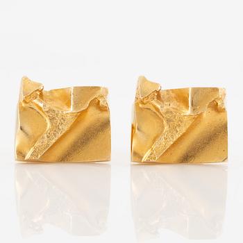 Lapponia, a pair of cufflinks, 18K gold, Finland 1976.