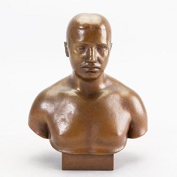 Johannes Collin, a signed and dated bronze figurine 1924.