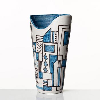 Guido Gambone, a glazed ceramic vase, Italy 1950's.