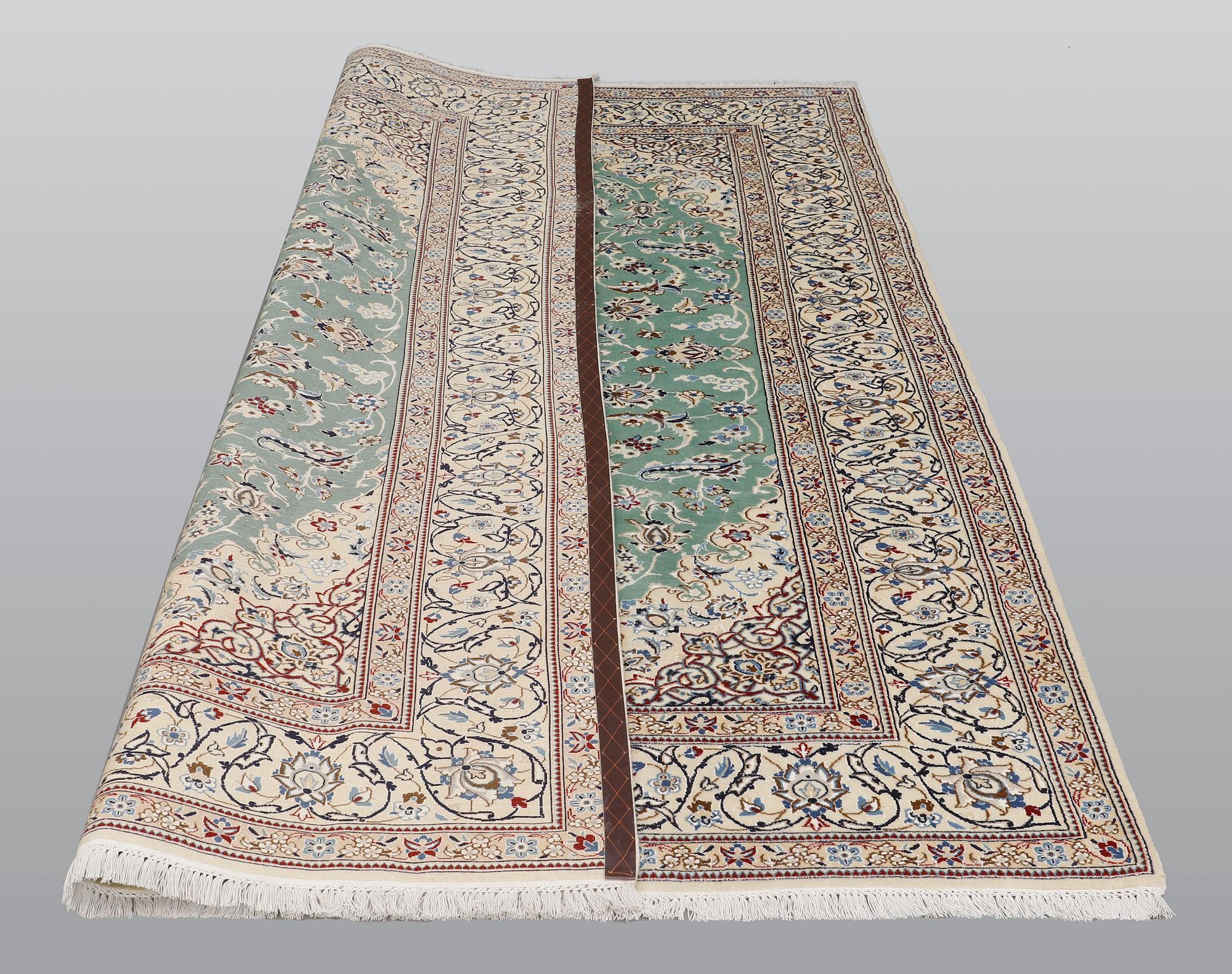 A carpet, Nain part silk so called 9 LAA 301 x 192 cm.