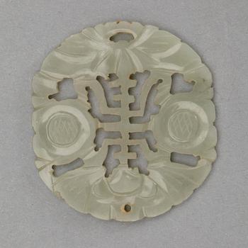 PARTI NEFRIT, 5 delar, 1900-tal samt modern tillverkning.