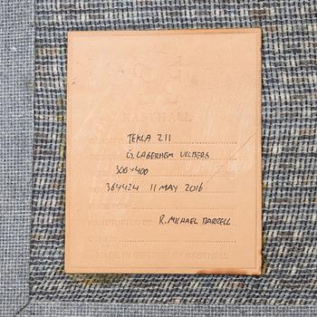 Gunilla Lagerhem Ullberg, matta, "Tekla 211", Kasthall, ca  385 x 300 cm.