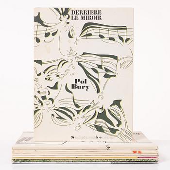 Periodicals, 9 pcs, "Derrière Le Miroir", published by Galerie Maeght.
