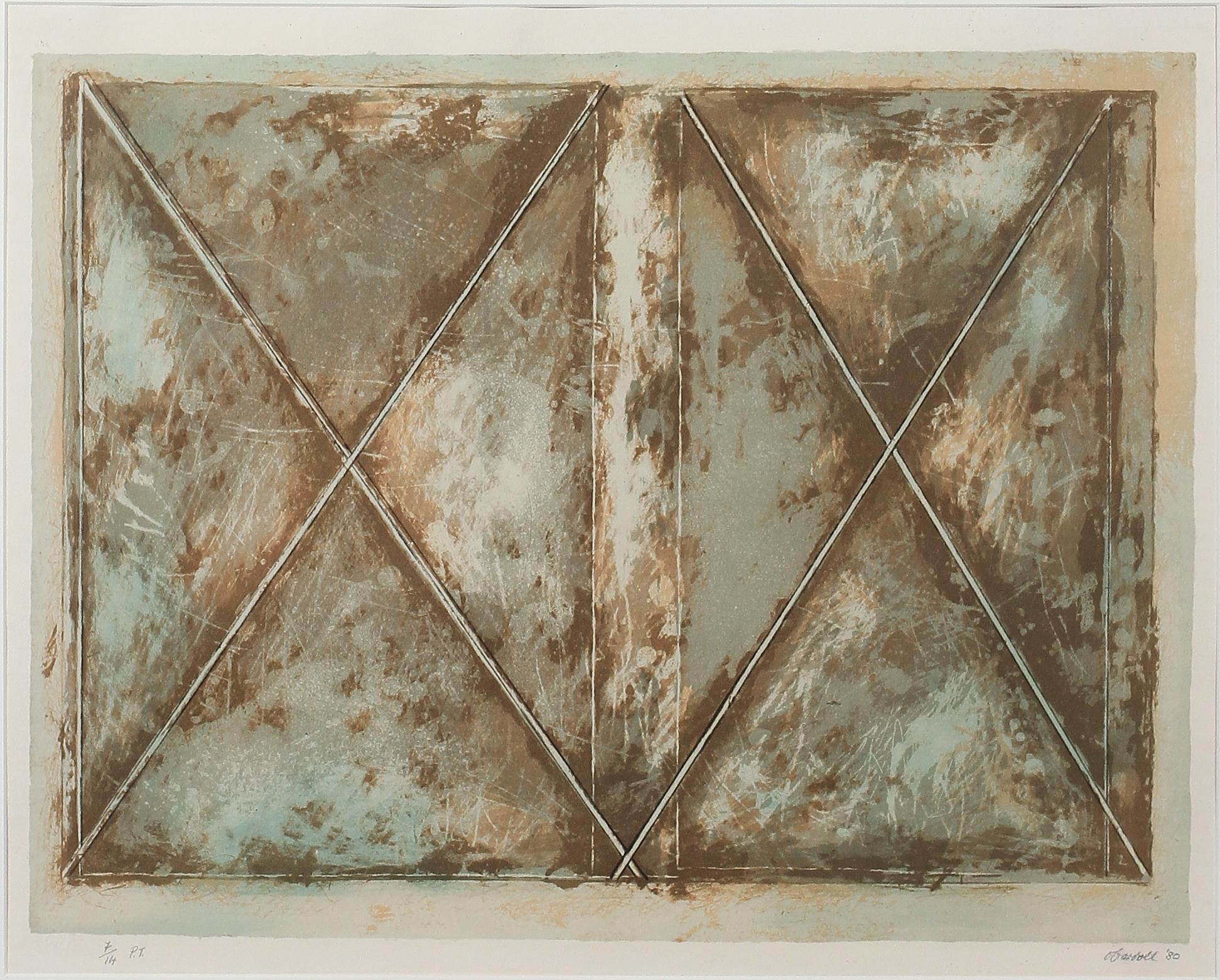 ANTHONY O´CARROLL, färglitografier, 2 st. Sign och dat -80 resp -81.