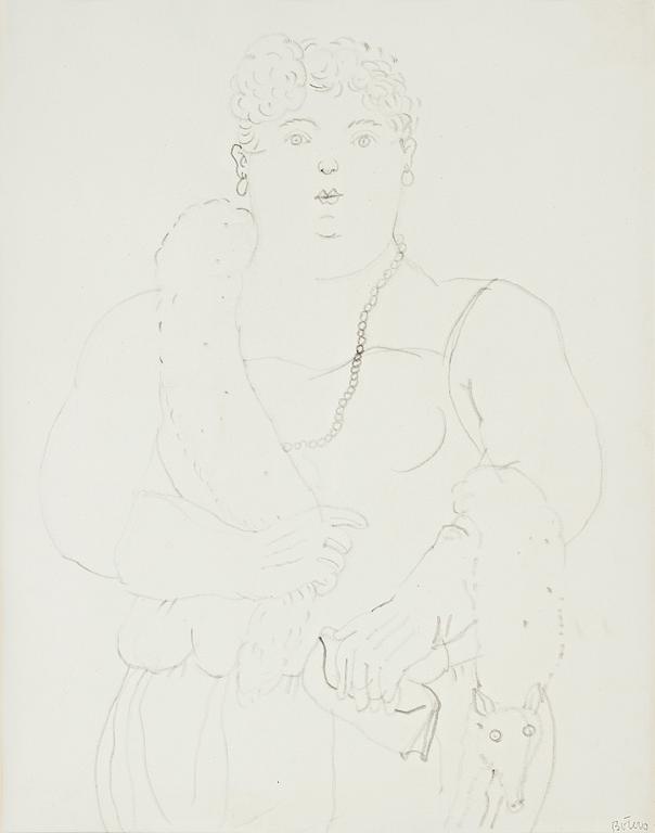 Fernando Botero, "Femme et son étole".