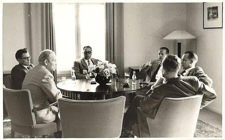 PAAVO TYNELL JA PAUL BOMAN, lattiavalaisin, Idman /Oy Paul Boman Ab 1950-luku.