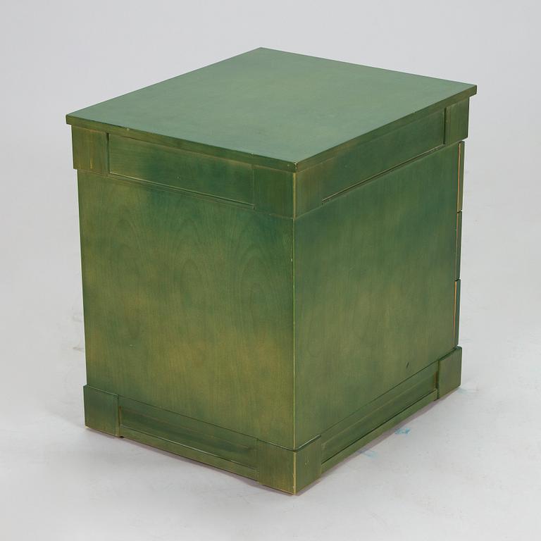 Desk/side table, a chair and a chest of drawers, last quarter of the 20th century.