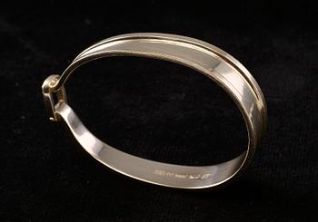 Bertel Gardberg, A BRACELET, silver, BRG, Helsinki 1956. Weight 31,4 g.