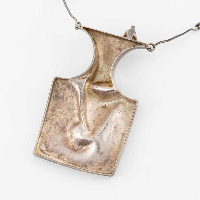 Björn Weckström, collier "Space Barbarella", sterlingsilver, Finland 1971, för Lapponia.