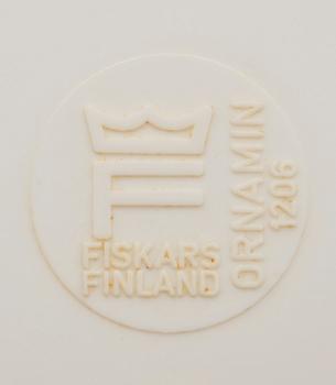 ASSIETTER, 6 st, ornamin, Fiskars, 1960-tal.