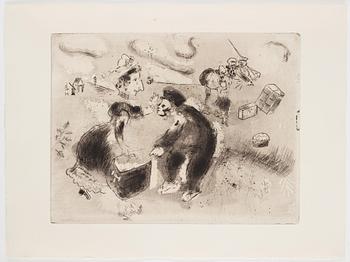 MARC CHAGALL, 71 st etsningar ur upplagan om 285 exemplar på Arches/MBM/J. Perrigot-papper, 1923-1948.