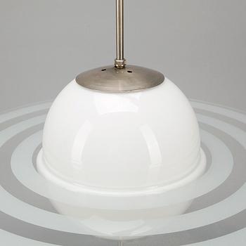 TAKLAMPA, glas, "Saturnus", 1900-talets andra hälft. Höjd ca 58 cm.