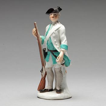 FIGURIN, porslin. Tyskland, 17/1800-tal. Omärkt.