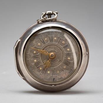 FICKUR, silver. J Hamilton, London. 1700-tal.