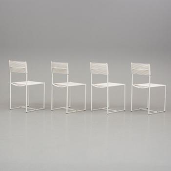 GIANDOMENICO BELOTTI, stolar, 4 st, "Spaghetti", Alias, Italien, modellen formgiven 1960.