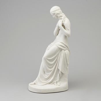 A biscuit figure of Innocence, England, Copeland, 19th Century.