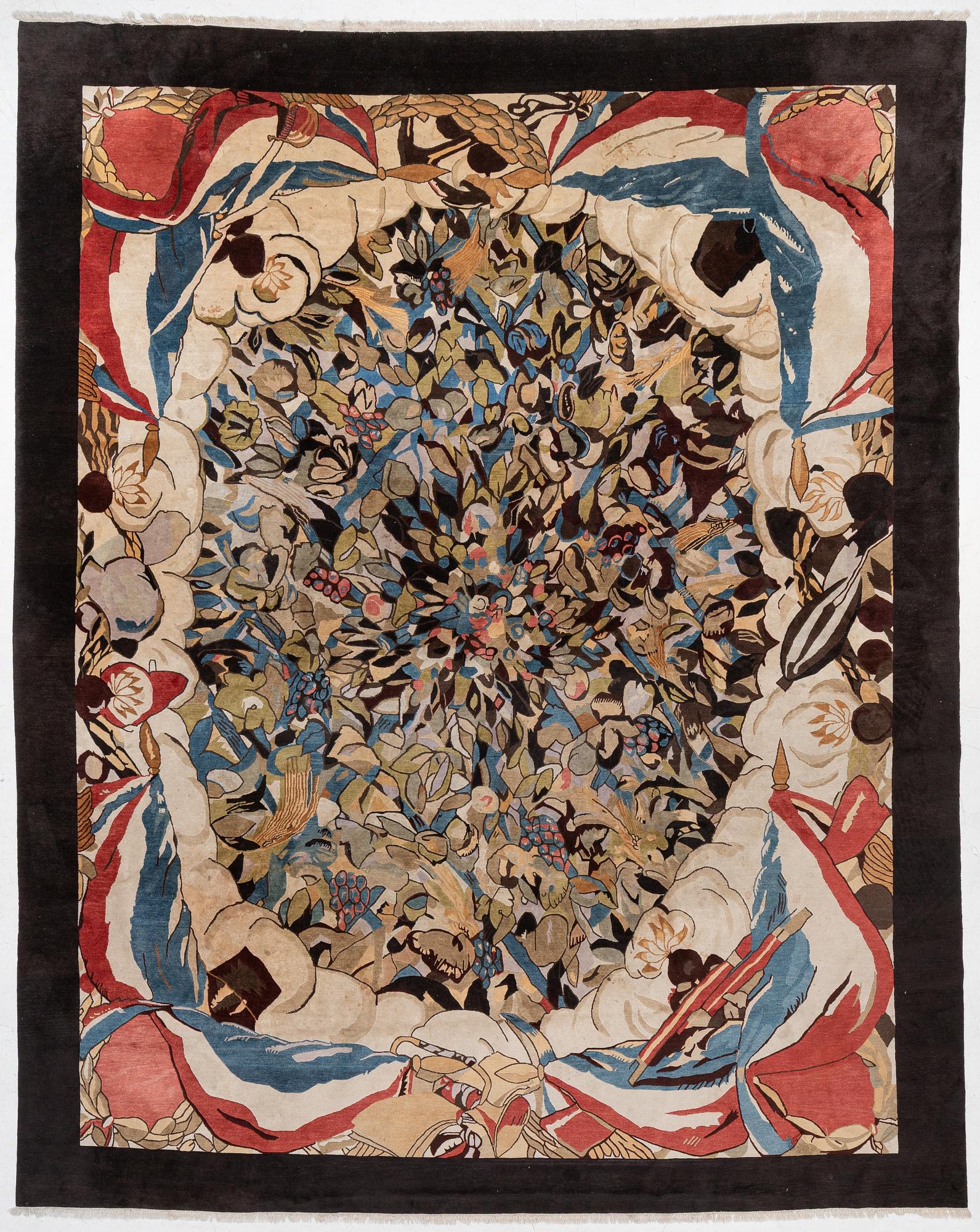 A carpet, c. 460 x 370 cm.
