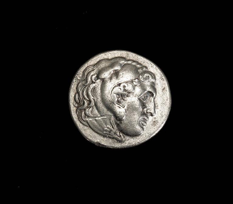 MYNT, silver. Alexander III (den Store). Grekland, ca 17 gram.