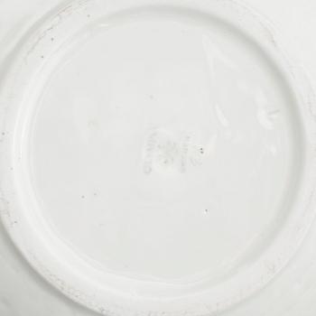 A pair of stoneware bowls, "Olympia", and a flower pot by Gunnar Nylund, Rörstrand, second half of the 20th century.