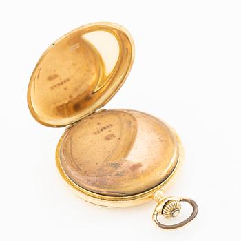 Fickur, 18k guld, savonett, 53 mm.