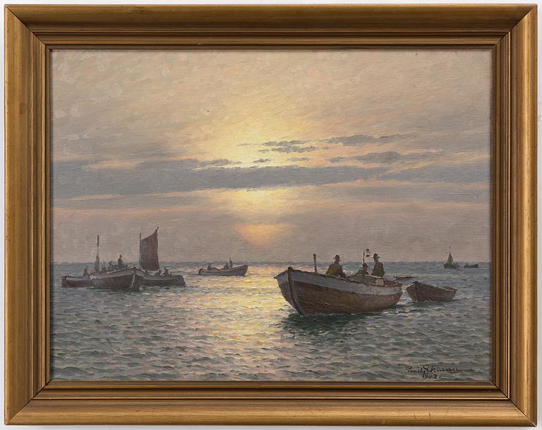 Emil Ekman, Fishing Fleet in Sunlight.