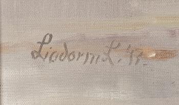 Lindorm Liljefors, oil on canvas, signed and dated -43.
