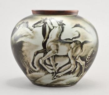 VAS, porslin, "Flambé", Gunnar Nylund, Rörstrand.