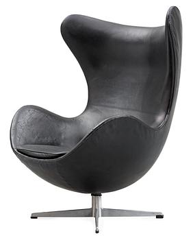 ARNE JACOBSEN, fåtölj, "Ägget", Fritz Hansen, Danmark 1960-tal.