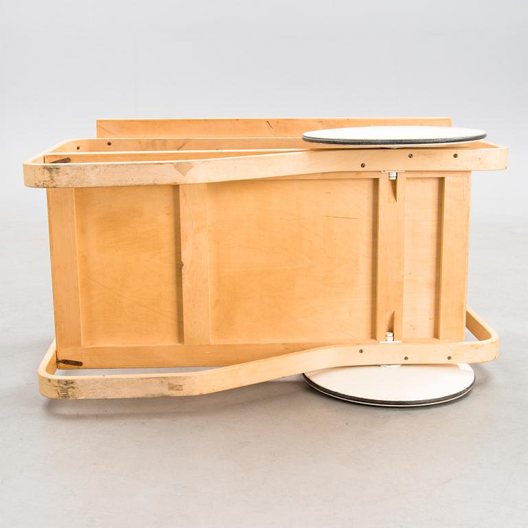 A mid 20th century '98' tea trolley for Artek, Finland.