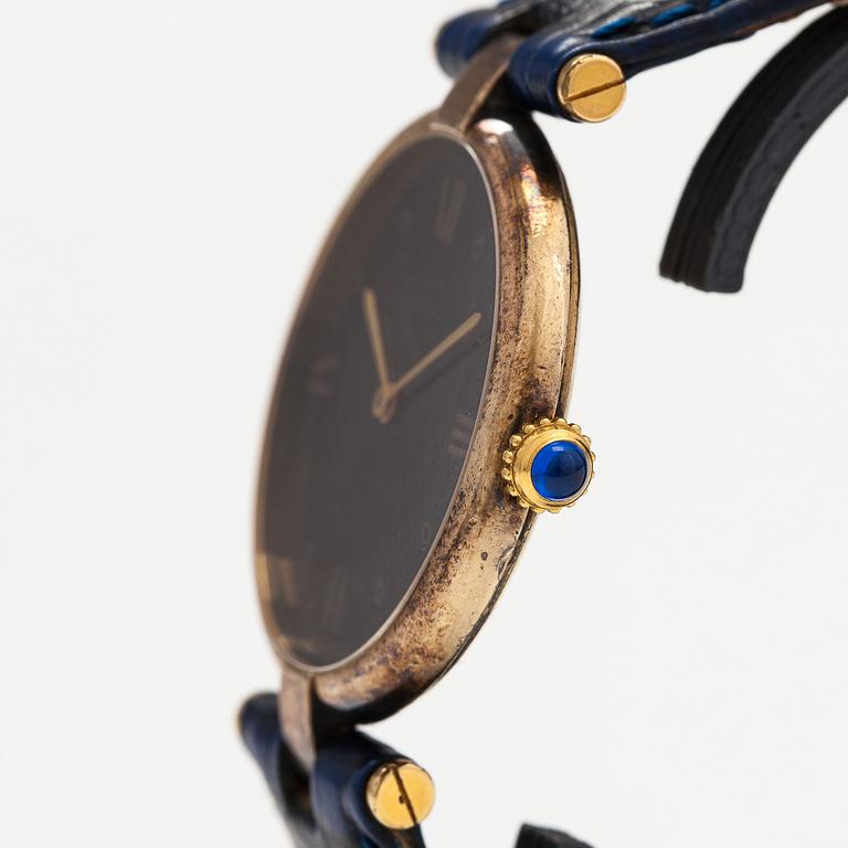 must de Cartier, Vermeil, wristwatch, 30 mm.