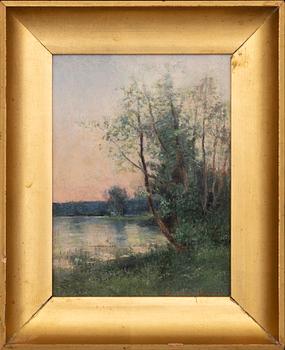 SEVERIN NILSON, oil on panel, signed.