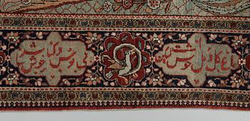 SEMI-ANTIQUE KESHAN so called Motachem. 209 x 137 cm.