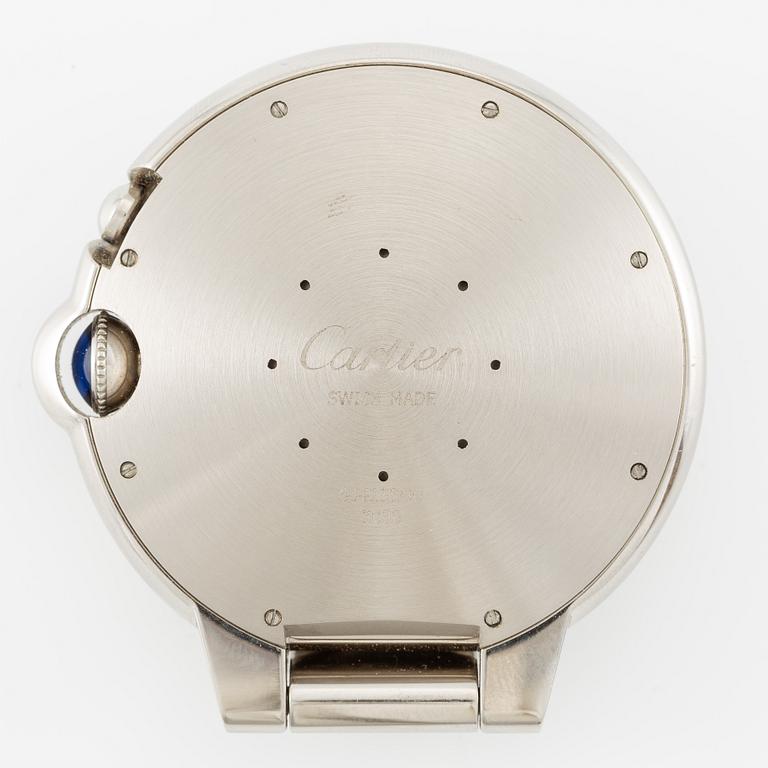 Cartier, Ballon Bleu de Cartier, travel clock, 59 mm.